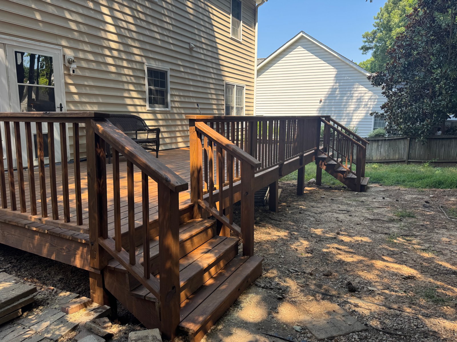 Deck and staircase project by Smart Solutions Remodeling